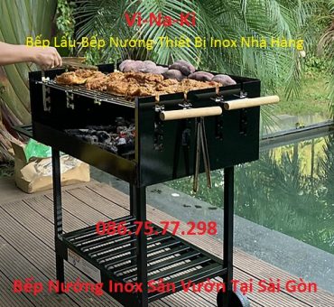 Bếp nướng inox sân vườn tại Sài Gòn