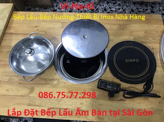 Lắp đặt bếp lẩu âm bàn tại Sài Gòn