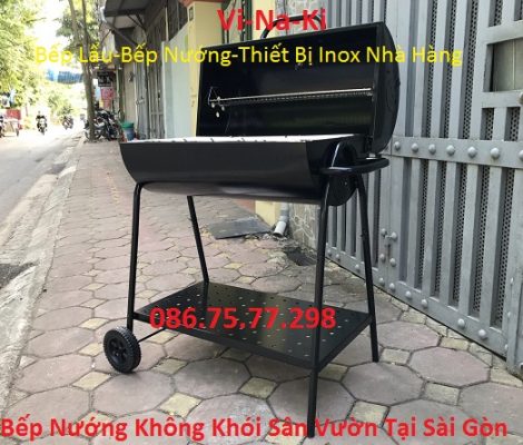 Bếp nướng không khói sân vườn tại Sài Gòn