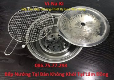 Bếp nướng tại bàn không khói ở Lâm Đồng