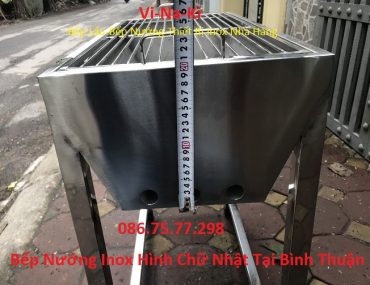 Bếp nướng inox hình chữ nhật tại Bình Thuận