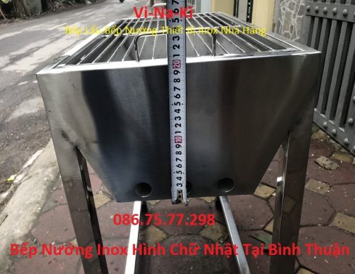 Bếp nướng inox hình chữ nhật tại Bình Thuận