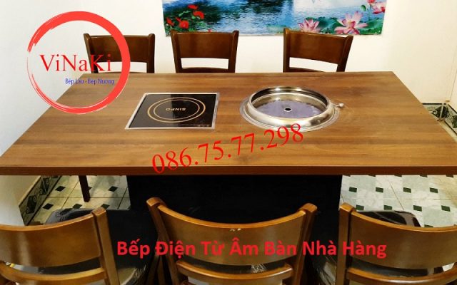 Bếp điện từ âm bàn nhà hàng