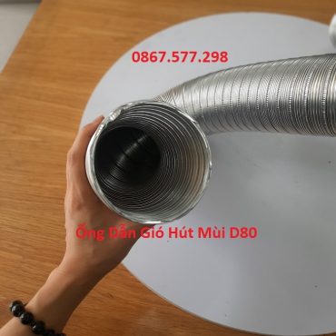 Ống dẫn gió hút mùi d80