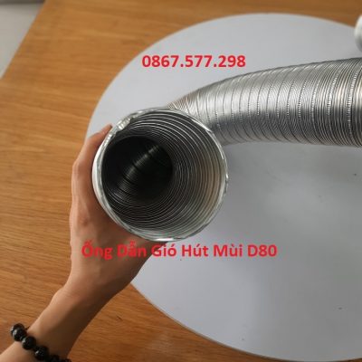 Ống dẫn gió hút mùi d80