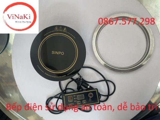 Bếp điện sử dụng an toàn, dễ bảo trì