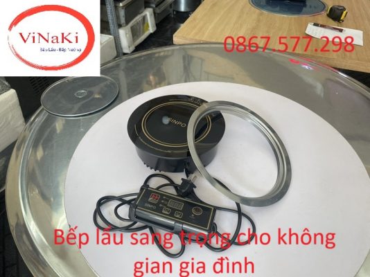 Bếp lẩu sang trọng cho không gian gia đình