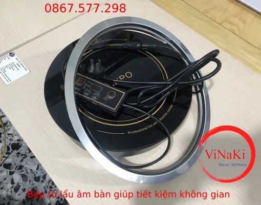 Bếp từ lẩu âm bàn giúp tiết kiệm không gian 