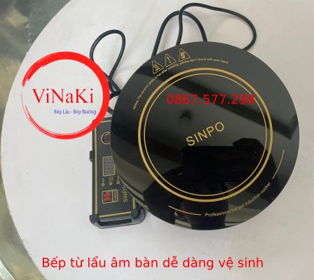 bếp từ lẩu âm bàn dêc dàng vệ sinh 