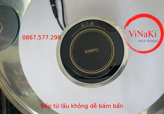 bếp từ lẩu không dễ bám bẩn 