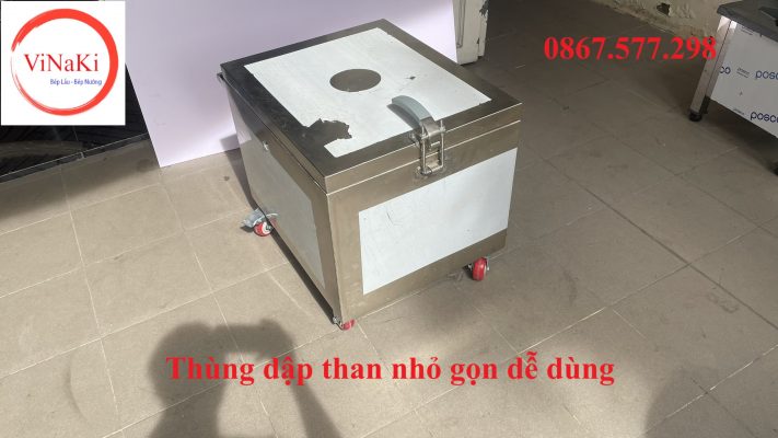 Thùng dập than nhỏ gọn dễ dùng