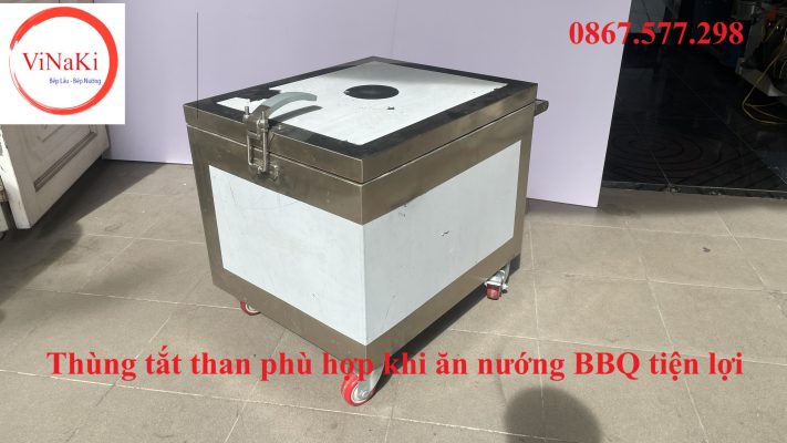 Thùng tắt than phù hợp khi ăn nướng BBQ tiện lợi