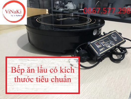 Bếp ăn lẩu có kích thước tiêu chuẩn