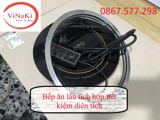 Bếp ăn lẩu tích hợp tiết kiệm diện tích