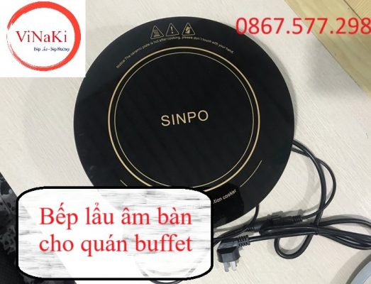 Bếp lẩu âm bàn cho quán buffet