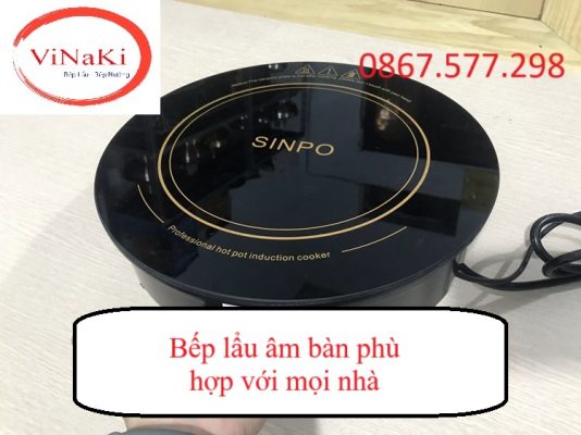 Bếp lẩu âm bàn phù hợp với mọi nhà