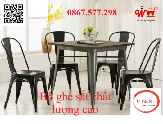 Bộ ghế sắt chất lượng cao