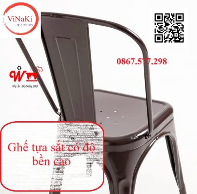 Ghế tựa sắt có độ bền cao