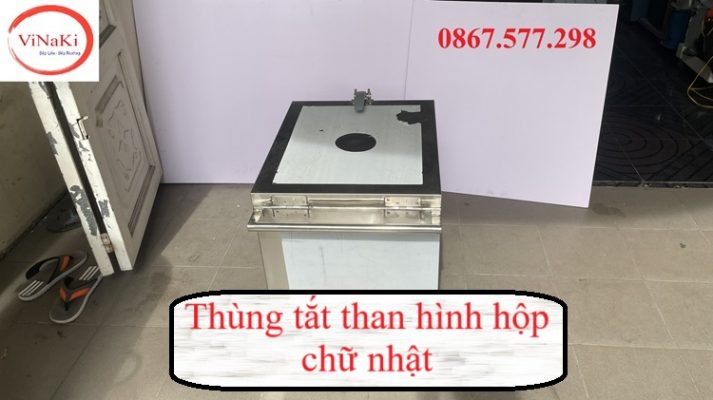 Thùng tắt than hình hộp chữ nhật