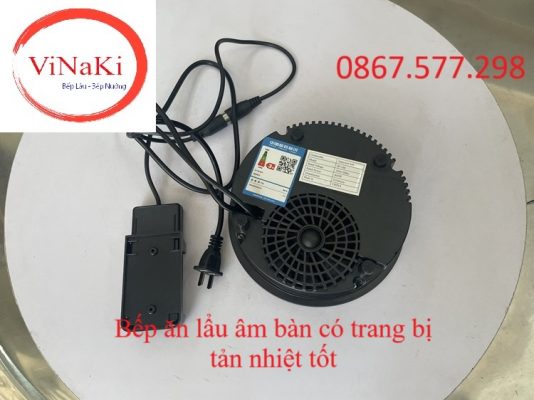 Bếp ăn lẩu âm bàn có trang bị tản nhiệt tốt
