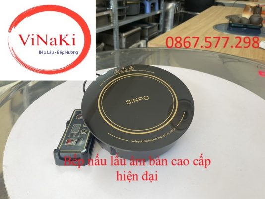 Bếp nấu lẩu âm bàn cao cấp hiện đại