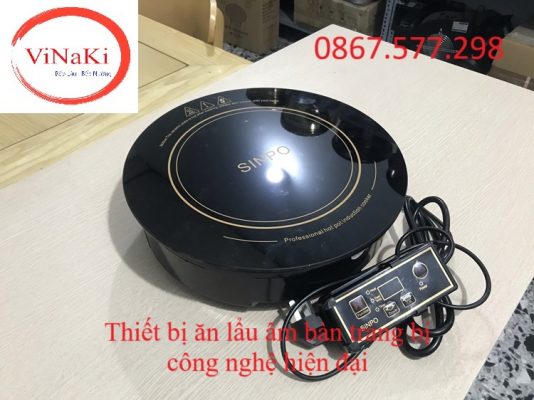 Thiết bị ăn lẩu âm bàn trang bị công nghệ hiện đại