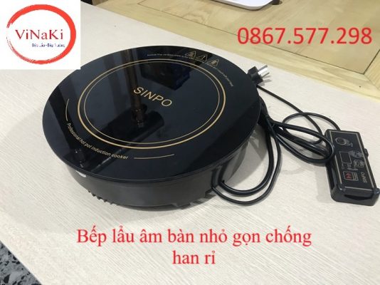 Bếp lẩu âm bàn nhỏ gọn chống han rỉ