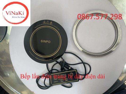 Bếp lẩu điện trang bị dây điện dài