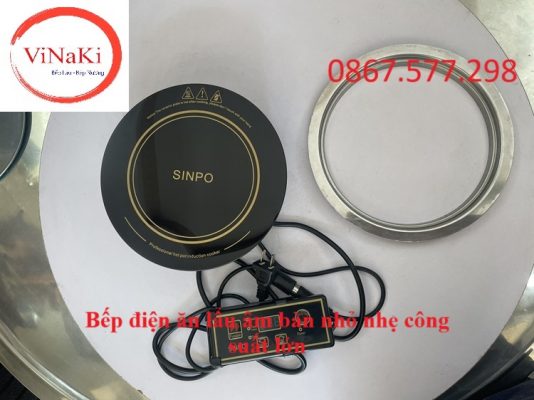 Bếp điện ăn lẩu âm bàn nhỏ nhẹ công suất lớn