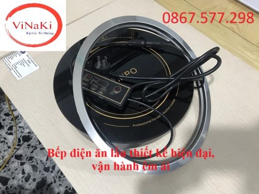 Bếp điện ăn lẩu thiết kế hiện đại, vận hành êm ái