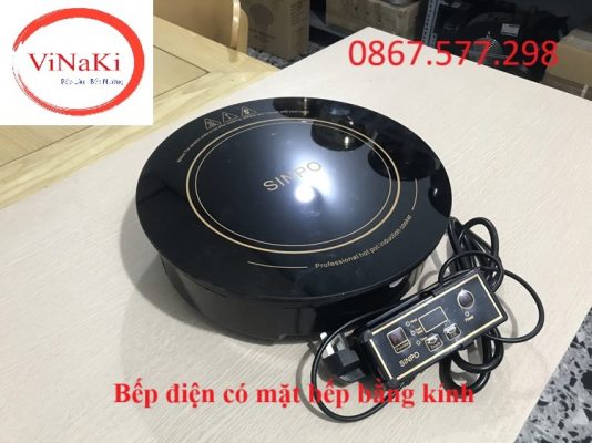 Bếp điện có mặt bếp bằng kính