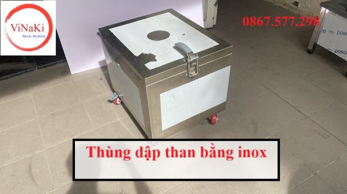 Thùng dập than bằng inox