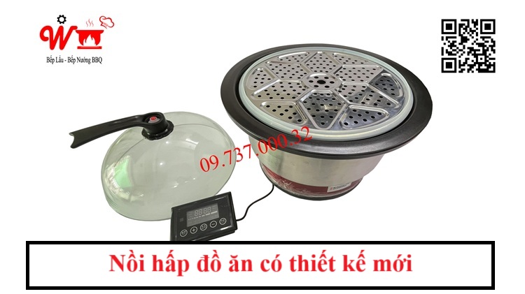 Nồi hấp đồ ăn có thiết kế mới