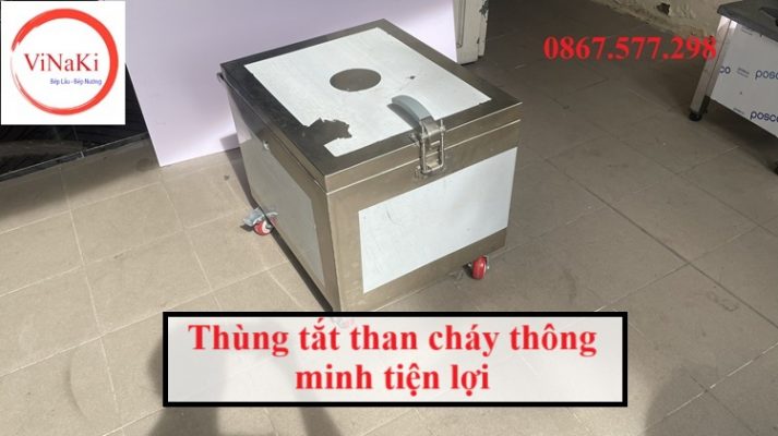 Thùng tắt than cháy thông minh tiện lợi