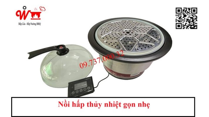 Nồi hấp thủy nhiệt gọn nhẹ
