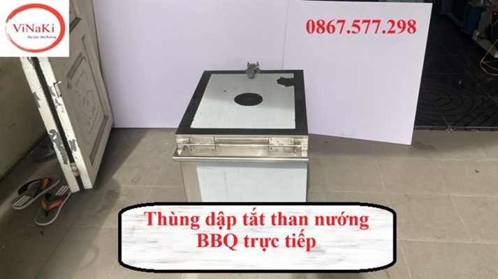 Thùng dập tắt than nướng BBQ trực tiếp