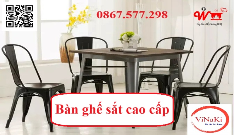 Bàn ghế sắt cao cấp
