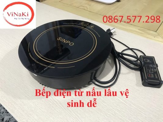 Bếp điện từ nấu lẩu vệ sinh dễ
