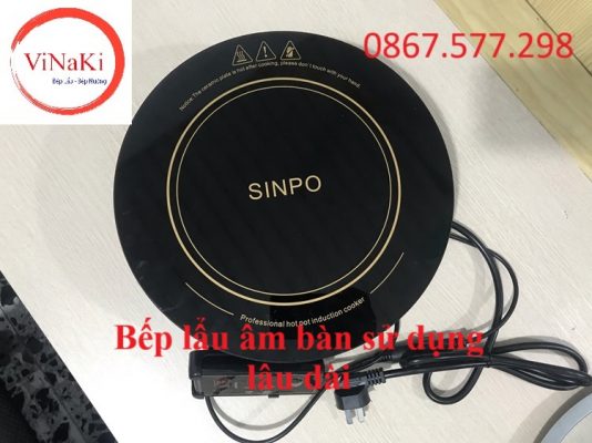 Bếp lẩu âm bàn sử dụng lâu dài