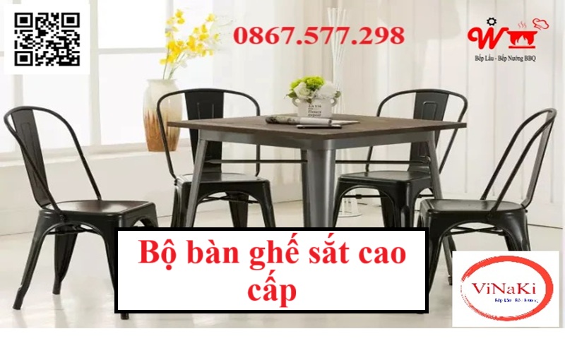 Bộ bàn ghế sắt cao cấp