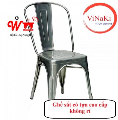 Ghế sắt có tựa cao cấp không rỉ