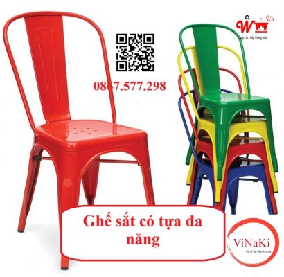Ghế sắt có tựa đa năng