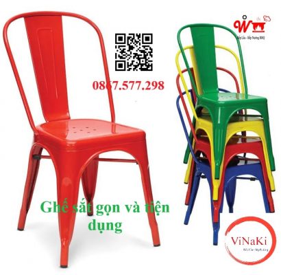 Ghế sắt gọn và tiện dụng