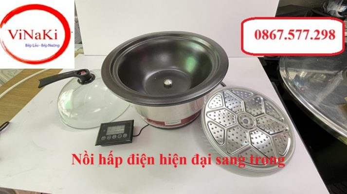 Nồi hấp điện hiện đại sang trong