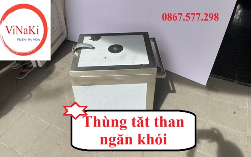 Thùng tắt than ngăn khói