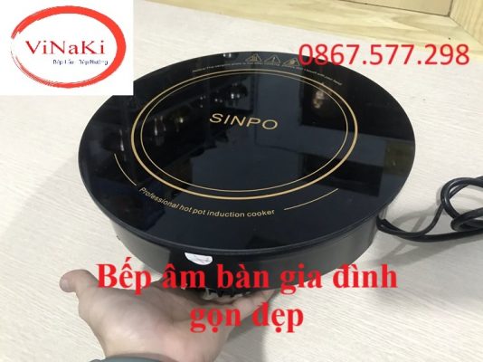 Bếp âm bàn gia đình gọn đẹp