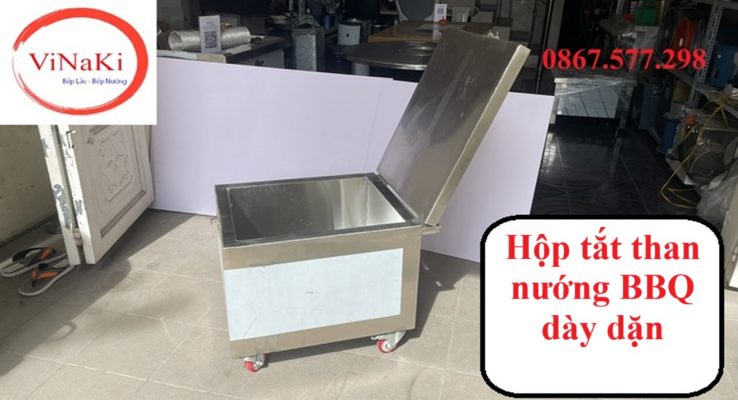 Hộp tắt than nướng BBQ dày dặn