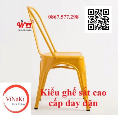 Kiểu ghế sắt cao cấp dày dặn