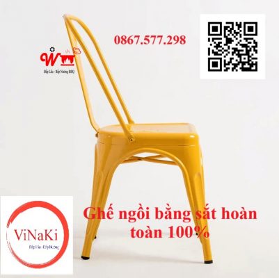 Ghế ngồi bằng sắt hoàn toàn 100%