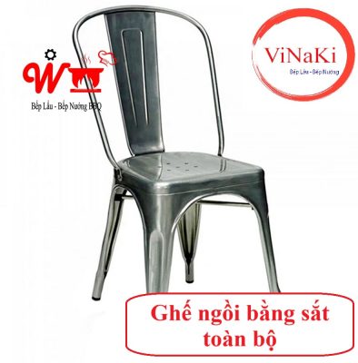 Ghế ngồi bằng sắt toàn bộ